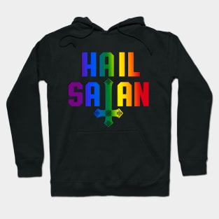 Hail Satan | Satanic Pride Rainbow LGBTQ Hoodie